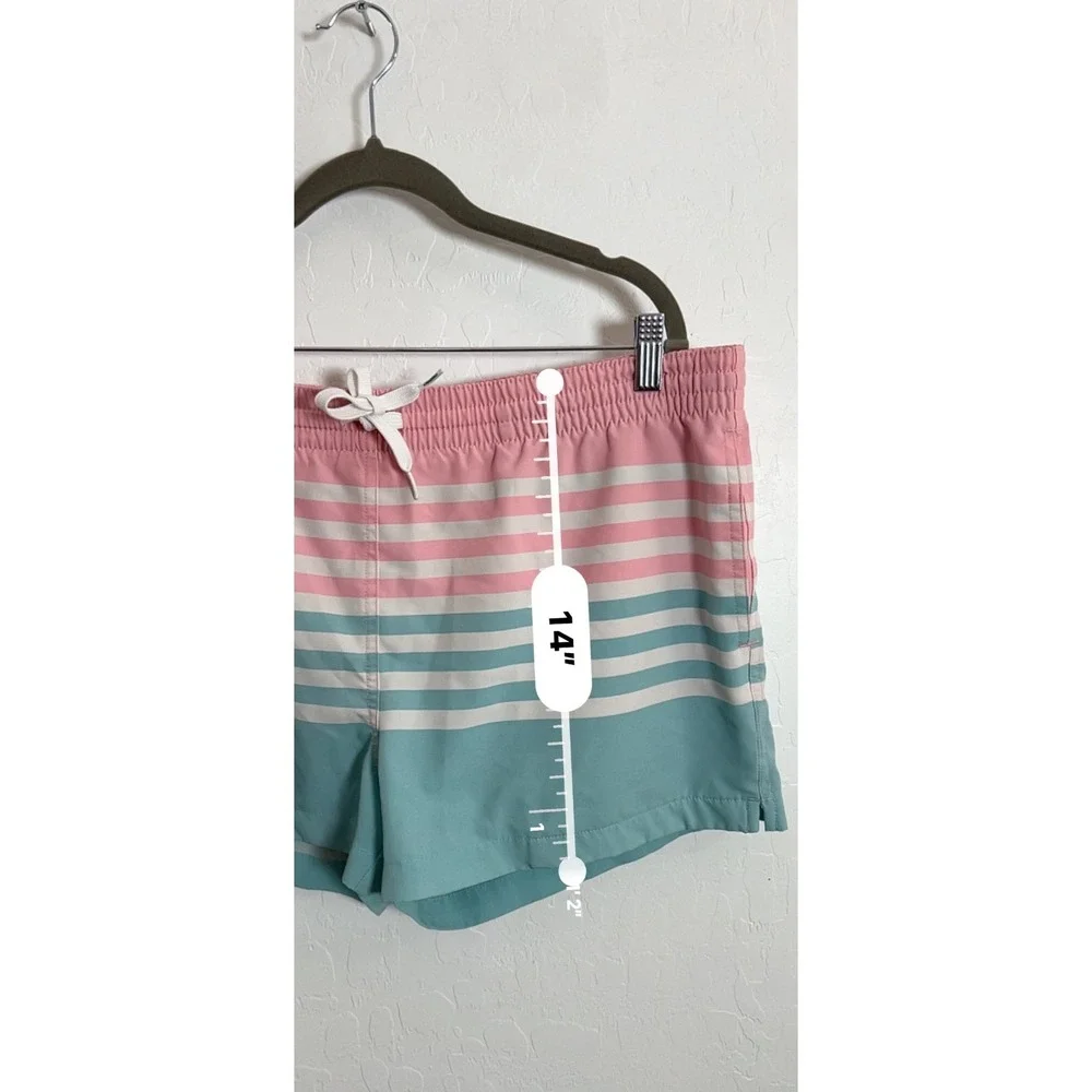 Chubbies Men's Swim Trunks Small w/ Liner M Pink Stripes hoochie daddy shorts